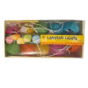 Multi Color Paper Lantern String Lights Indoor Outdoor UL Listed Party Room Deco